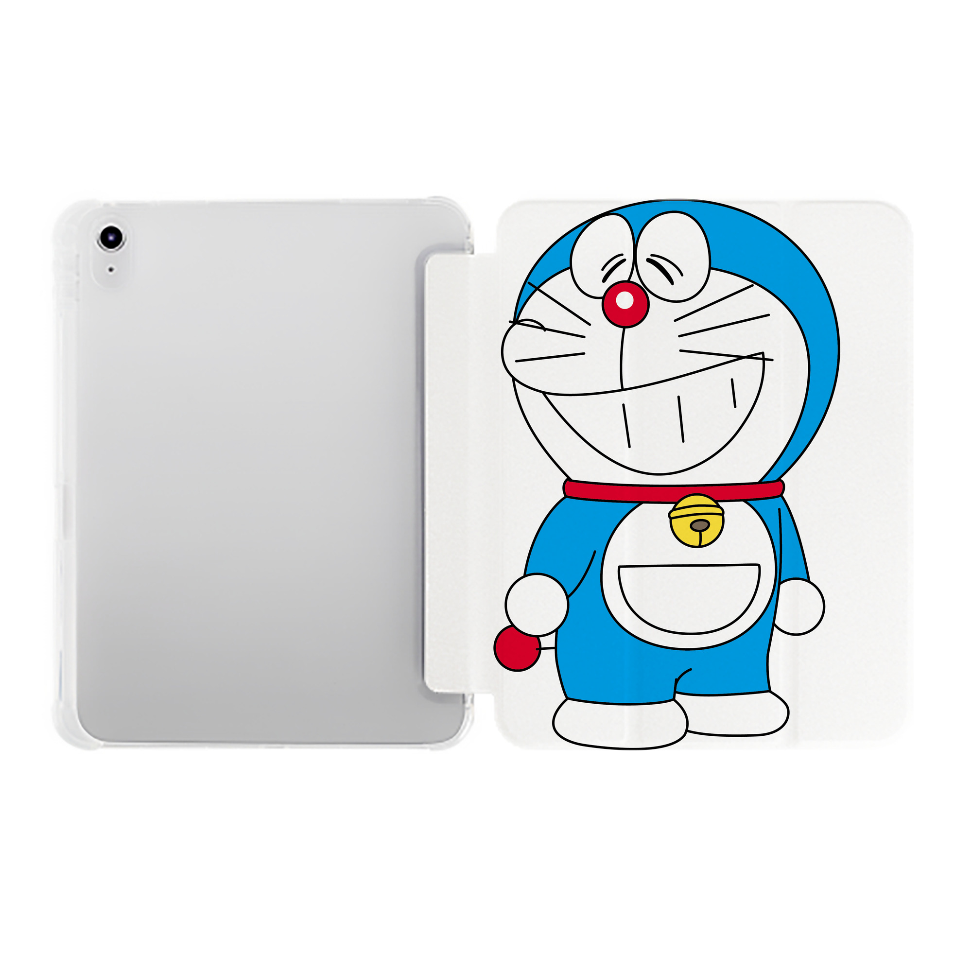 （画像用） ドラえもん Doraemon IPad ケース ペン収納付き 三つ折りスタンド PUレザー×シリコン 対応機種9.5/10.5/10.9インチ